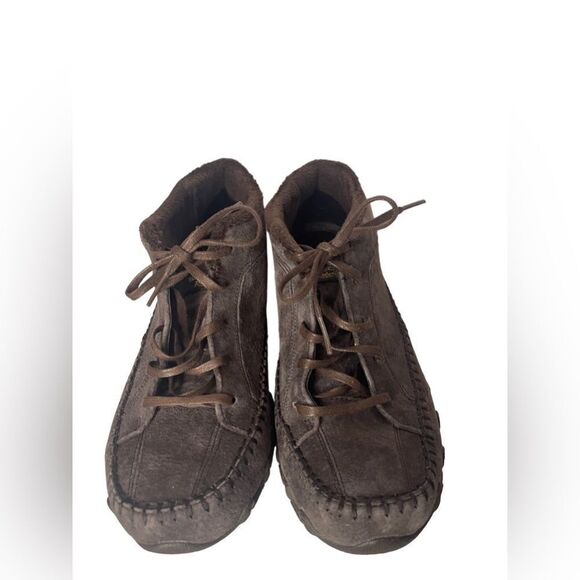 Skechers Bikers Totem Pole Chukka Boot In Chocolate Brown Size Women’s 9 - Picture 4 of 10